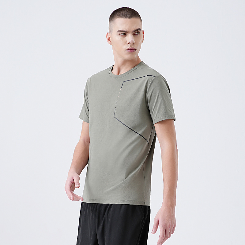 Mens Casual Sports T-Shirt With Short Sleeves New Summer Style