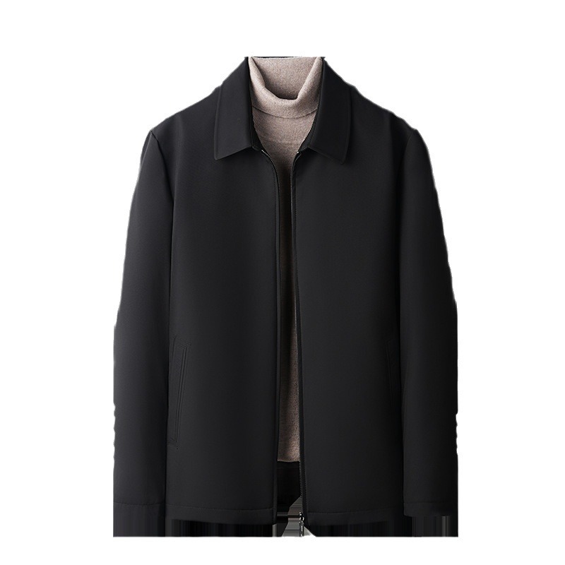 Men's Goose Down Jacket Winter New Polo Collar Dad Wear — foto 13