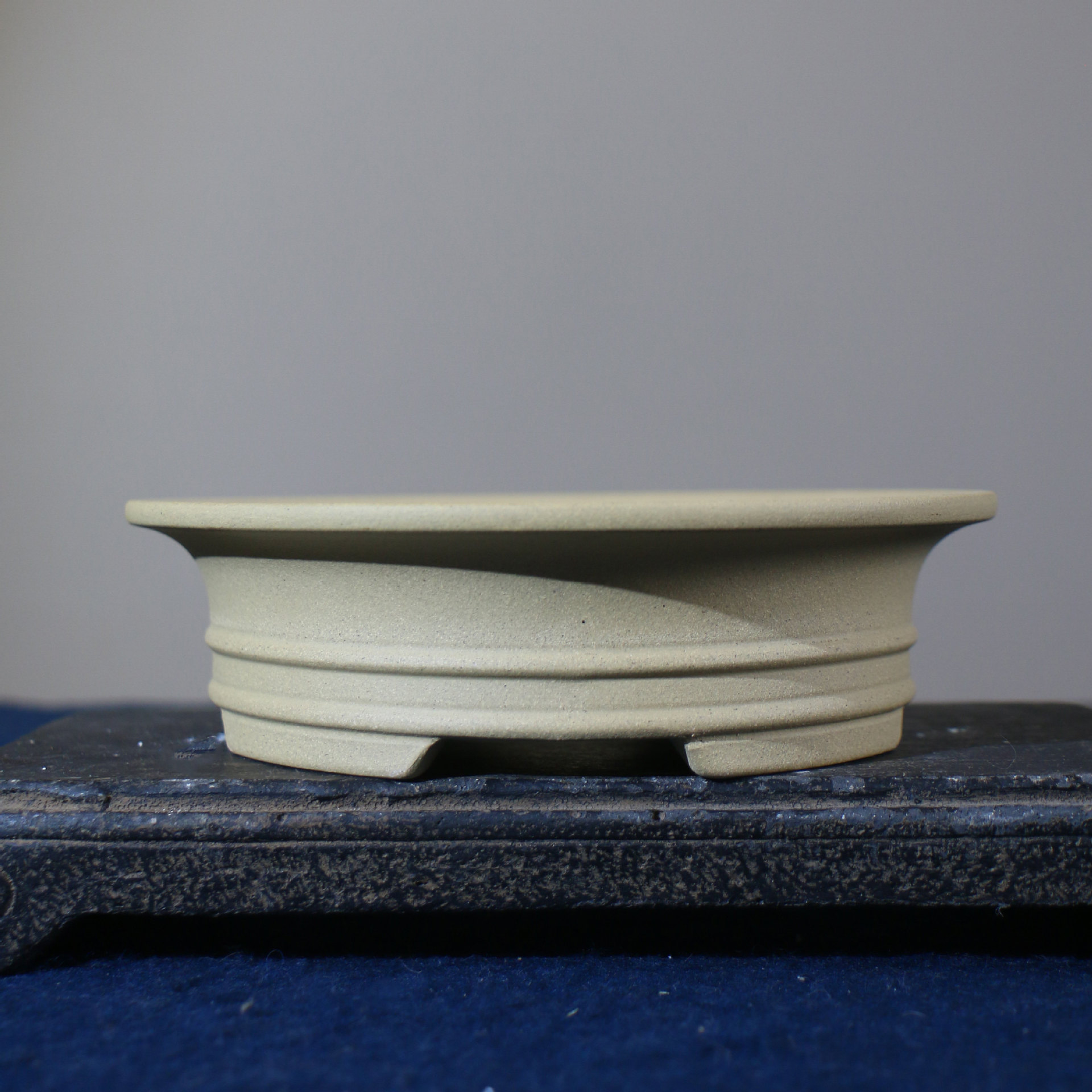 Round Purple Clay Bonsai Pot, picture 3 of 7