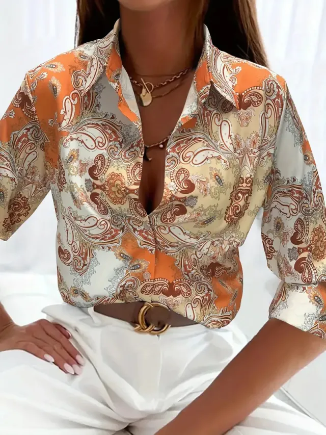 Women's Long sleeved Blouse Sexy Fashion 06 Style 2Xl - Shop at LoveMi