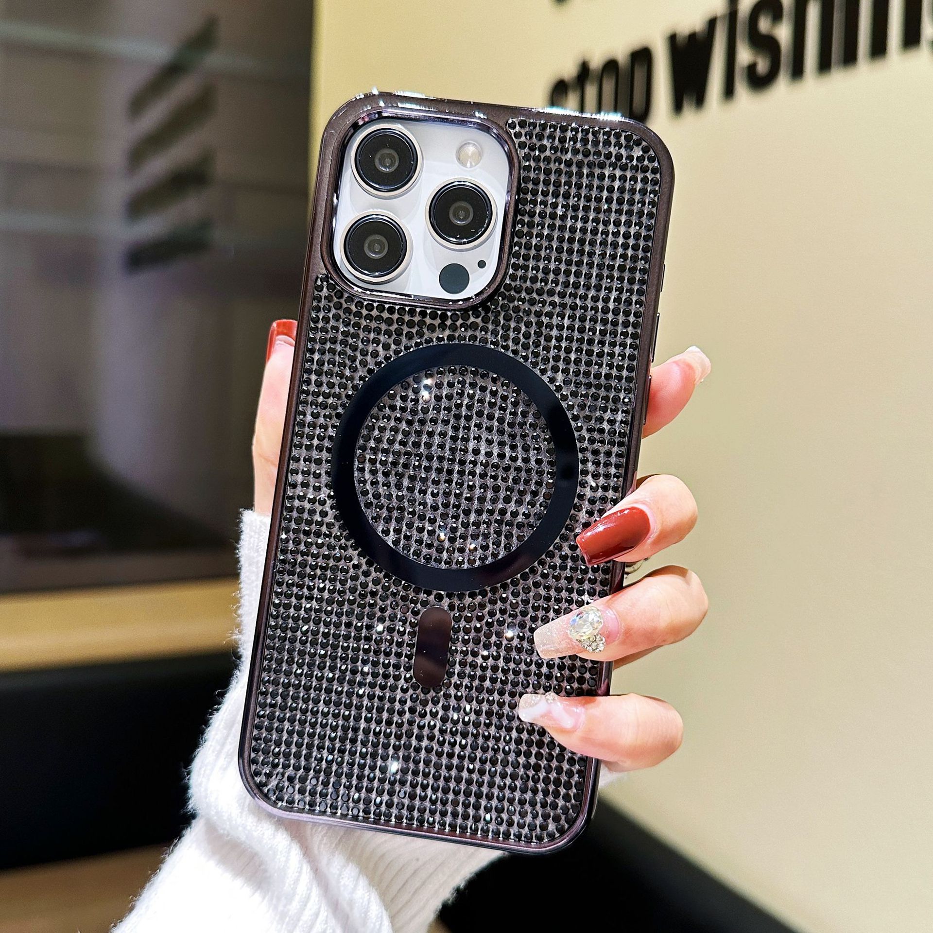 Phone Case Rhinestone Electroplating Protective Sleeve - Image 5