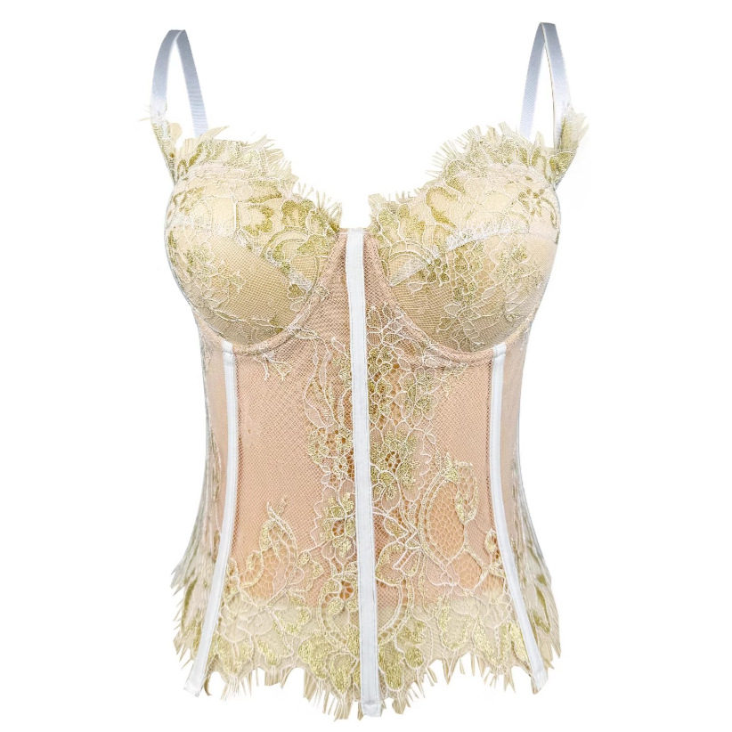 Black Lace Sexy Cutout Camisole Slim Vest