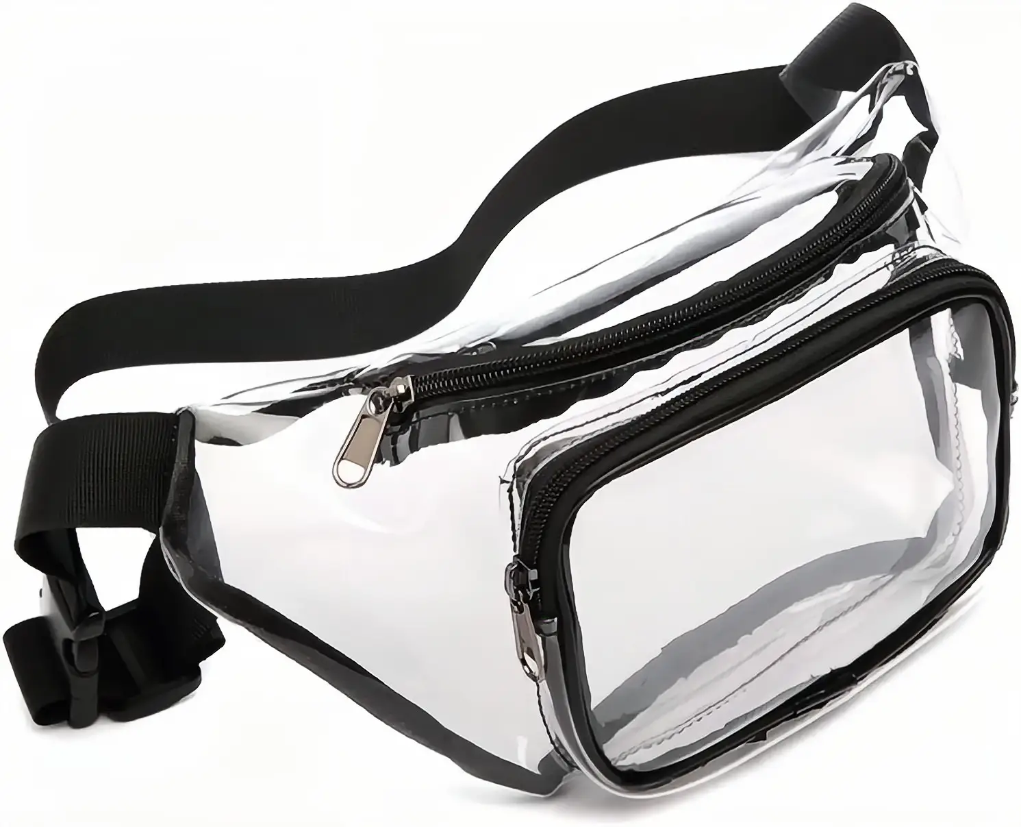 Eco-friendly Transparent PVC Waist Bag Outdoor Sports Crossbody Bag