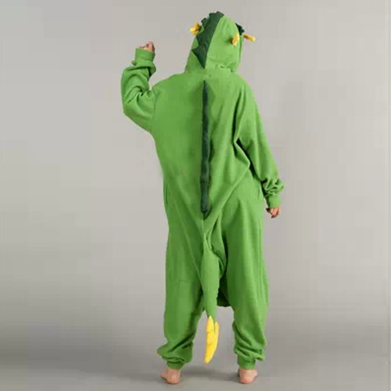 Chinese Dragon Cartoon Animal One-piece Pajamas