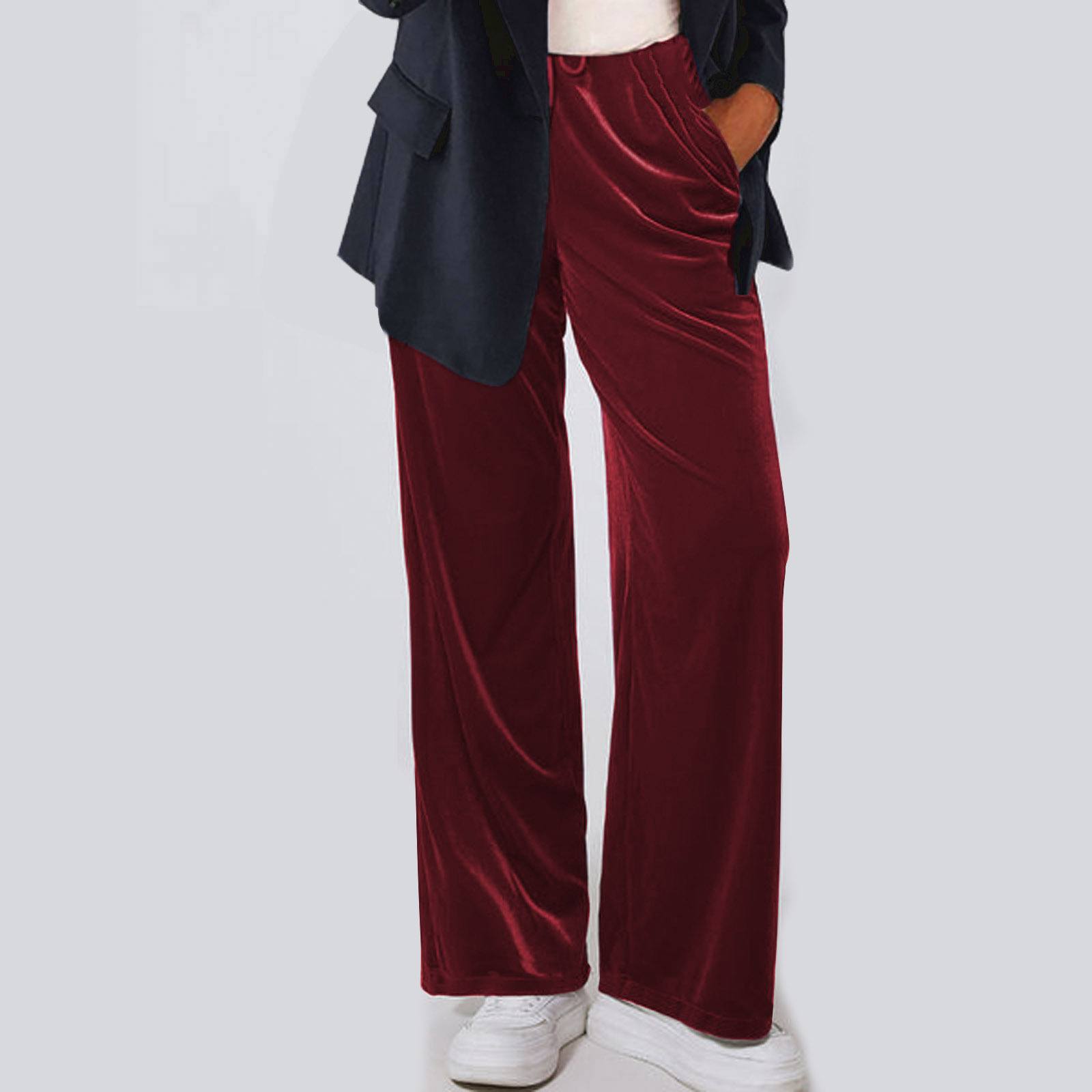 Fallwinter Casual Straight-leg Velvet Pants product image