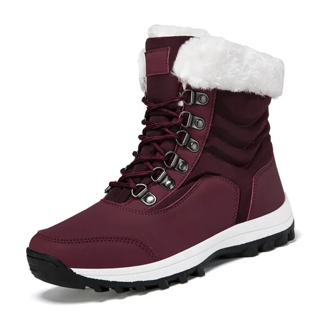 Winter Outdoors Sports Snow Boots Thick Warm Red - Shop at LoveMi