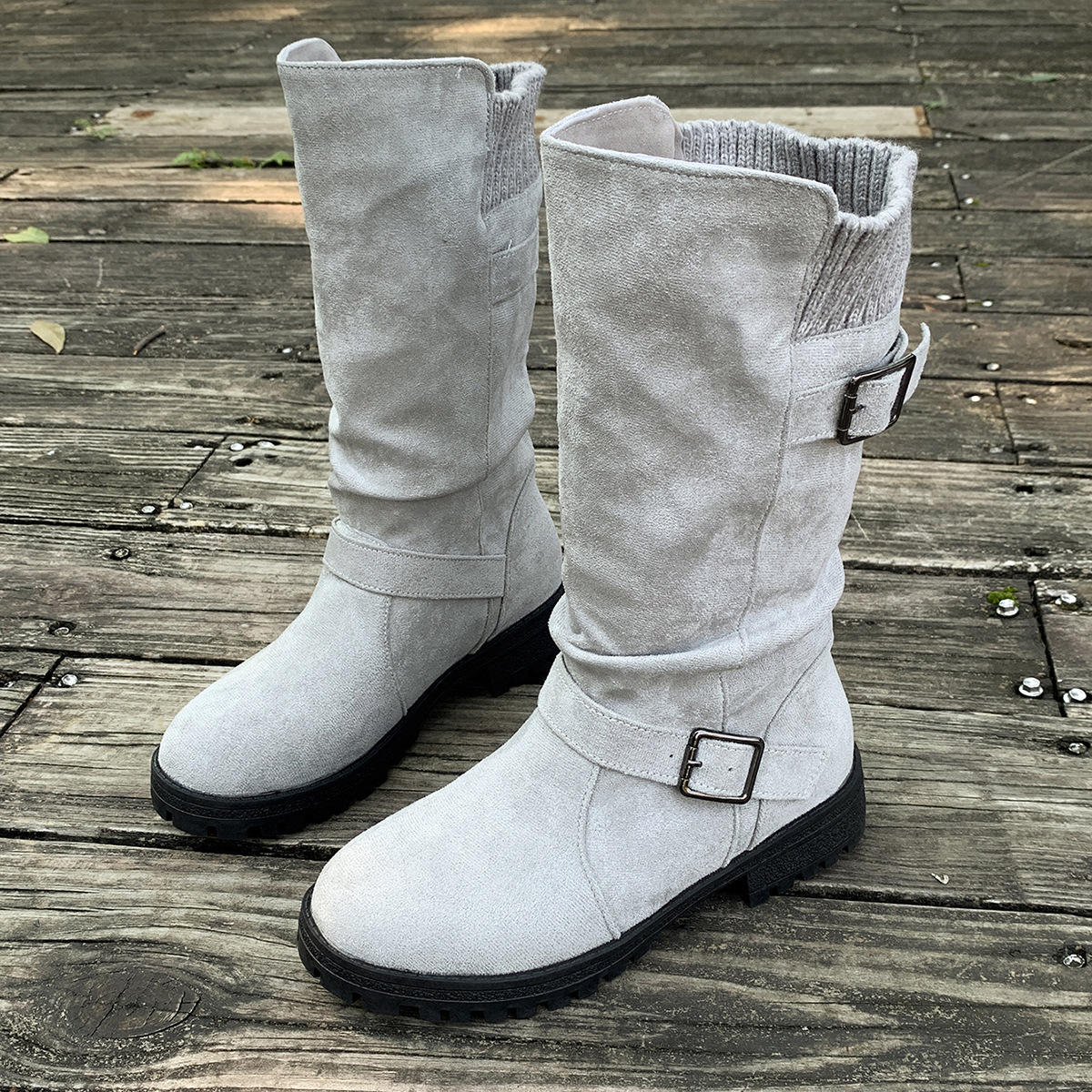 Suede Western Cowboy Boots, picture 4 of 5