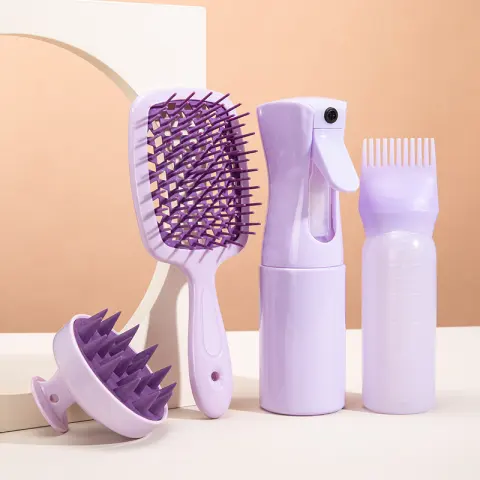 High Pressure Spray Bottle Cleaning Silicone Shampoo Brush Hollow