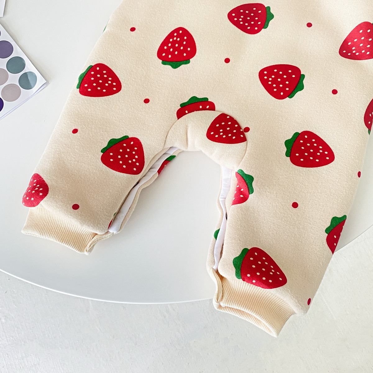 Title 4, Baby meisjes warme kleding aardbeien print gewa...