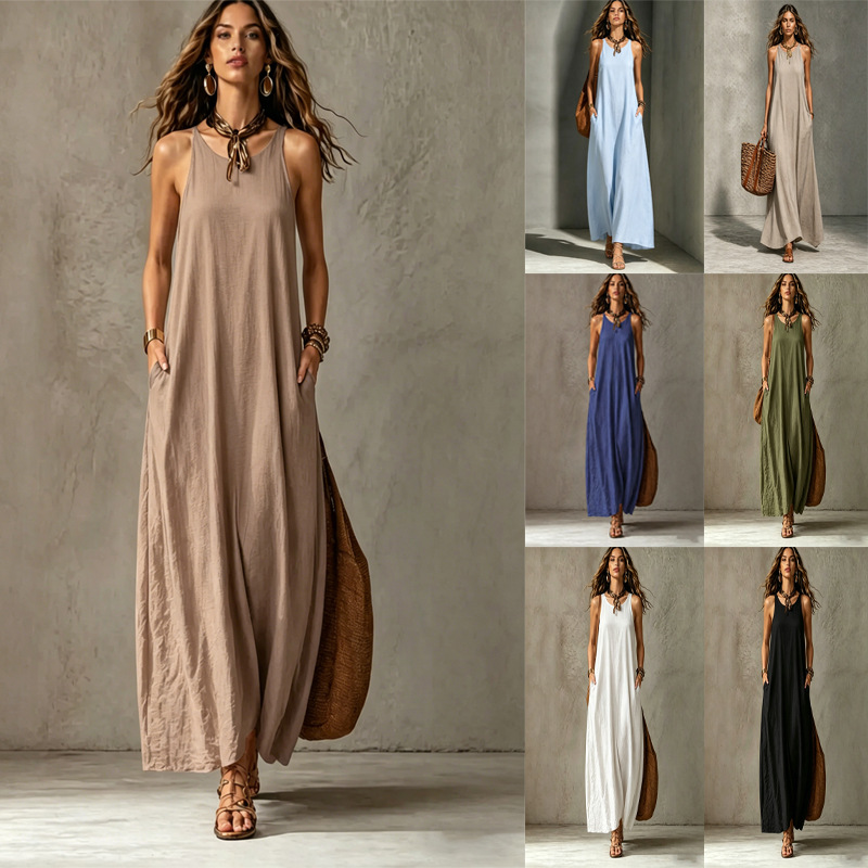 Elegant Fashionable And Chic Sleeveless Slip Dress