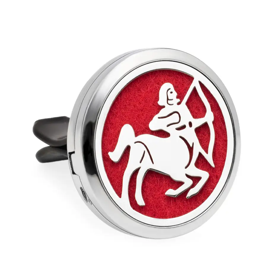 12 Constellation Alloy Magnet Car Air Conditioner Perfume Clip Interior Decoration