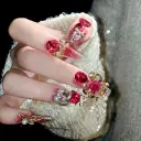Finished Chinese Bow Fake Nail Patch view 3