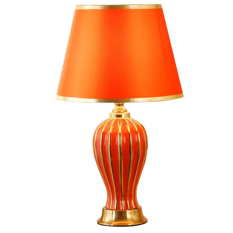 Ceramic Table Lamp Master Bedroom Living Room Simple Romantic And Cozy Wedding Bedside Lamp