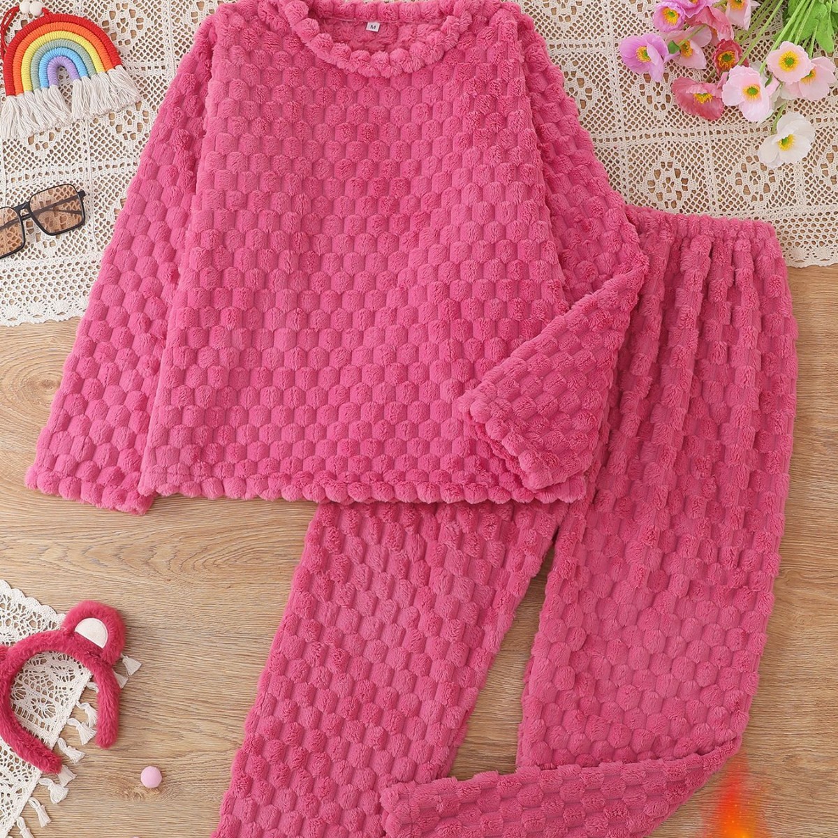 Autumn Winter Flannel Fleece Womens Set