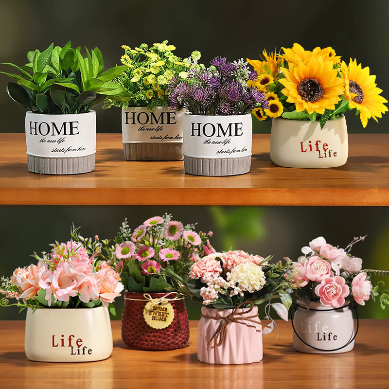 Fashionable And Unique Ceramic Flower Pot Decoration