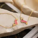 Stainless Steel Oil-Dripping Puppy Bracelet Womens High-End Necklace Light Luxury view 1