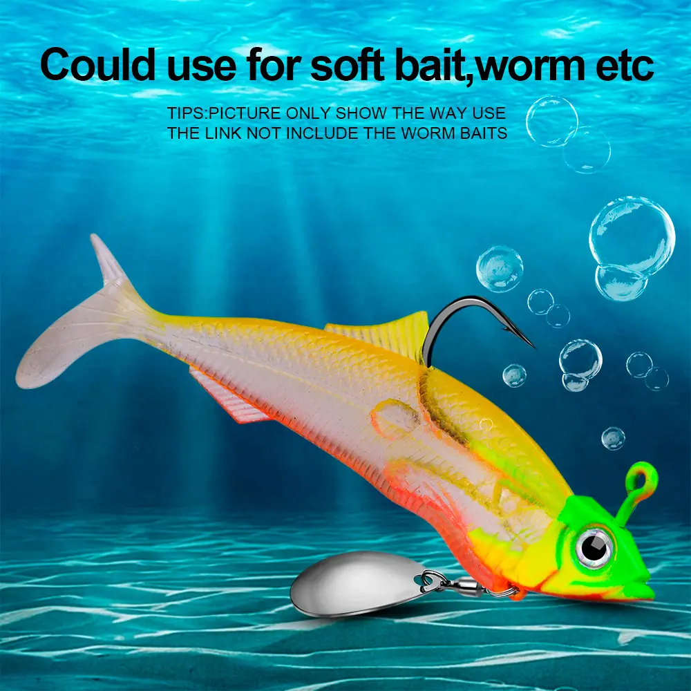 Jig Hook Soft Fish Counterweight Avoid Hanging