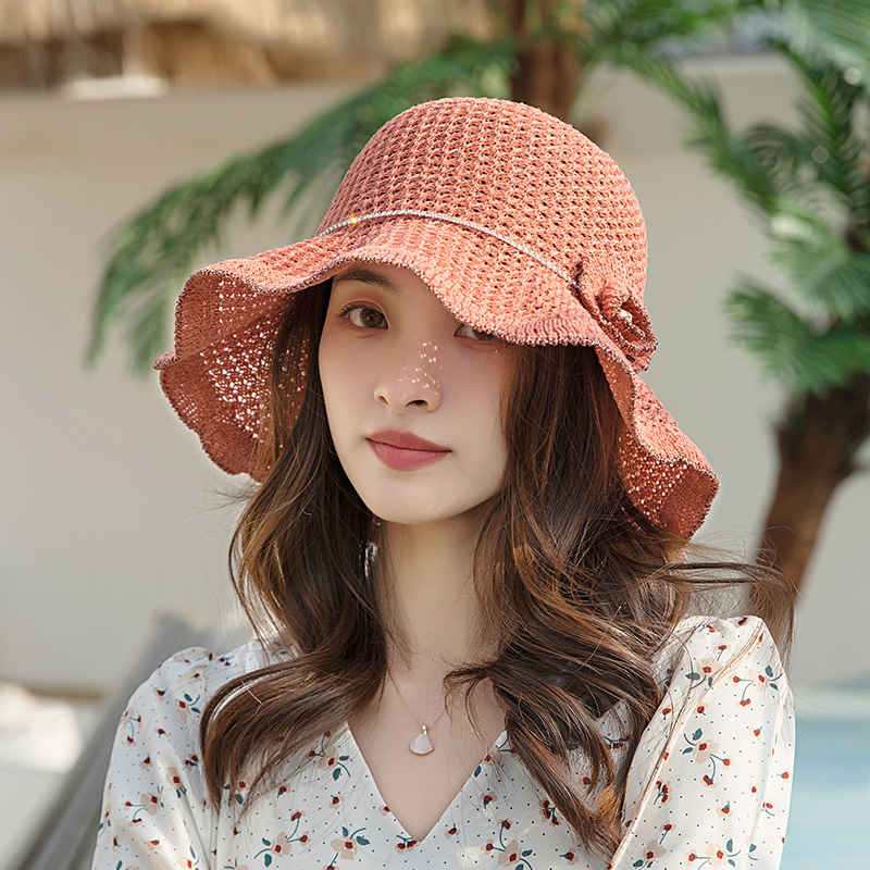 Female Spring And Summer Japanese Face Cover Sun-proof Sun-shade Fisherman Hat