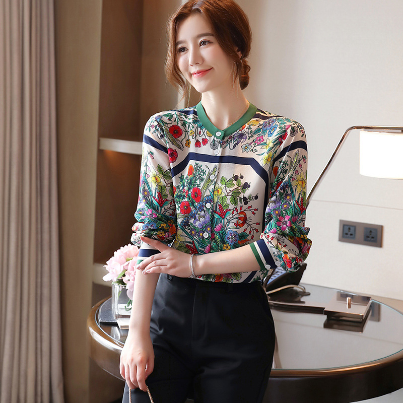 Fashionable Retro Chiffon Shirt