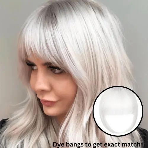 Air Bangs Artificial Human Hair Piece Mini