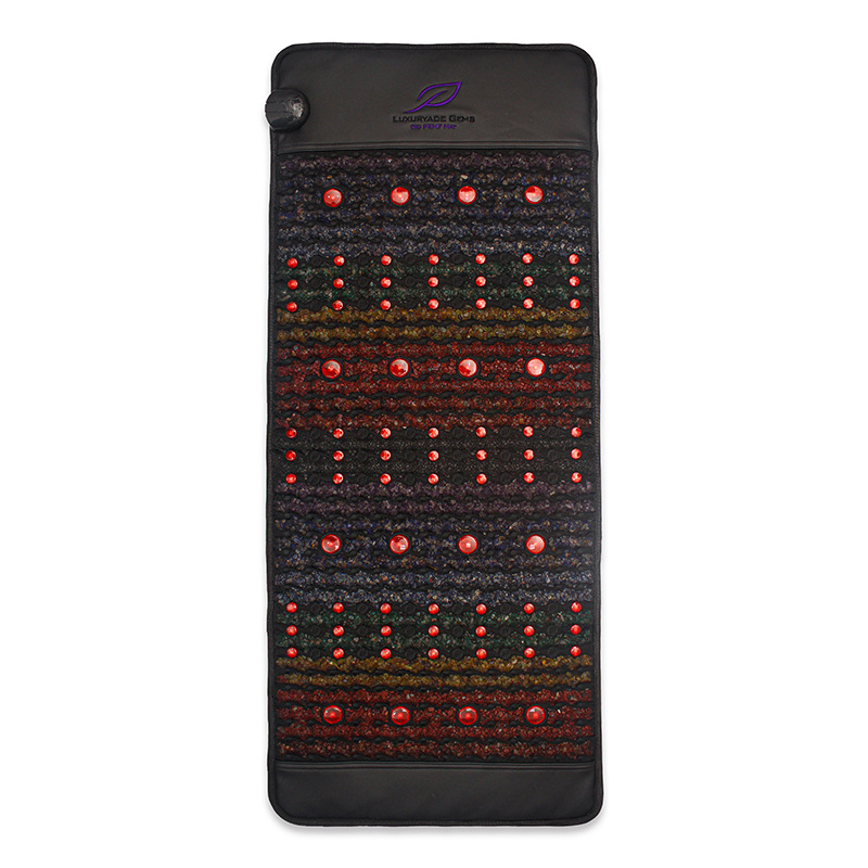 Colorful Crystal Cervical Massage Cushion Ruby Therapy Pad