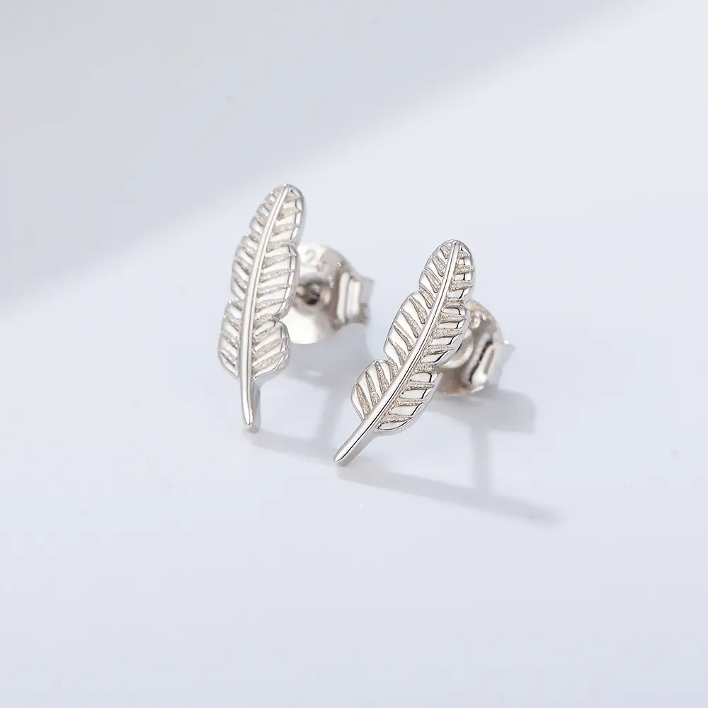 Special Interest Earrings Ear Rings Feather Personality Stud Earrings For Women