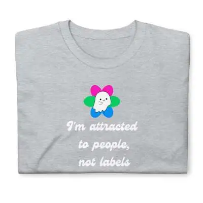 Non Labeled T shirt For Individuals With Multiple Desires Light Gray - Shop at LoveMi