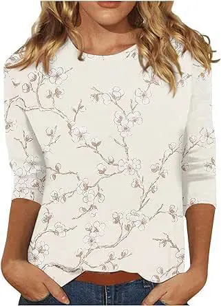 Women's 3d Digital Printing Round Neck Top Txcj2034 M - Shop at LoveMi