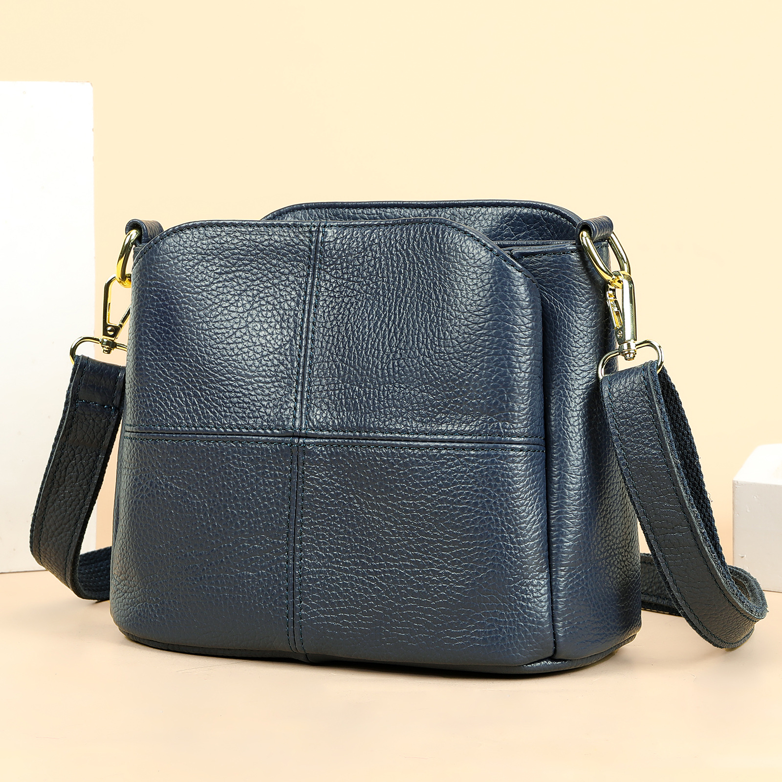 Large Leather Crossbody Handbag, picture 5 of 10