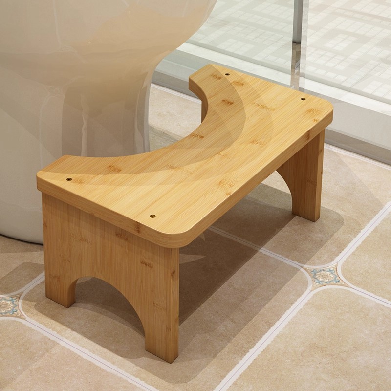 Childrens Moso Bamboo Footstool Toilet Seat