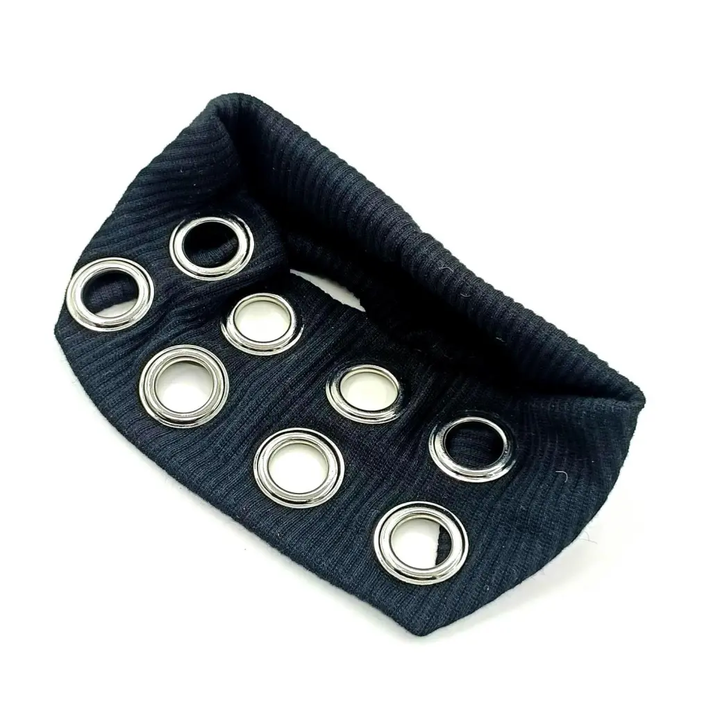 Women's Fashion Hollowed-out Punk Elastic Headband - Black