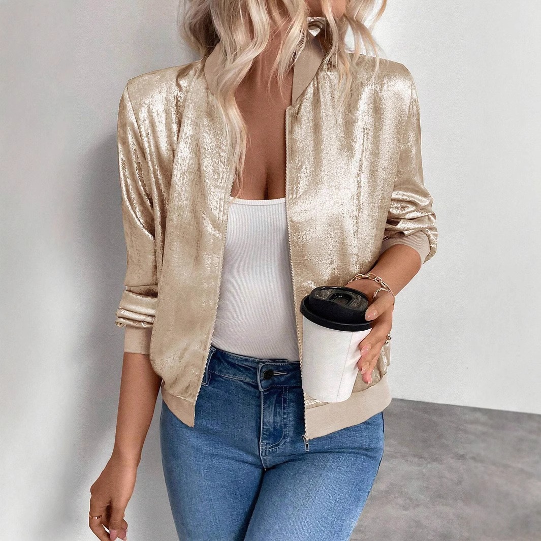 Women's Slim-Fit Zipper Detail Jacket
