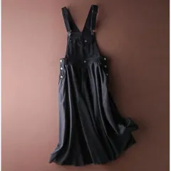 Denim Mesh Slimming Women's Dress - Black - View 1