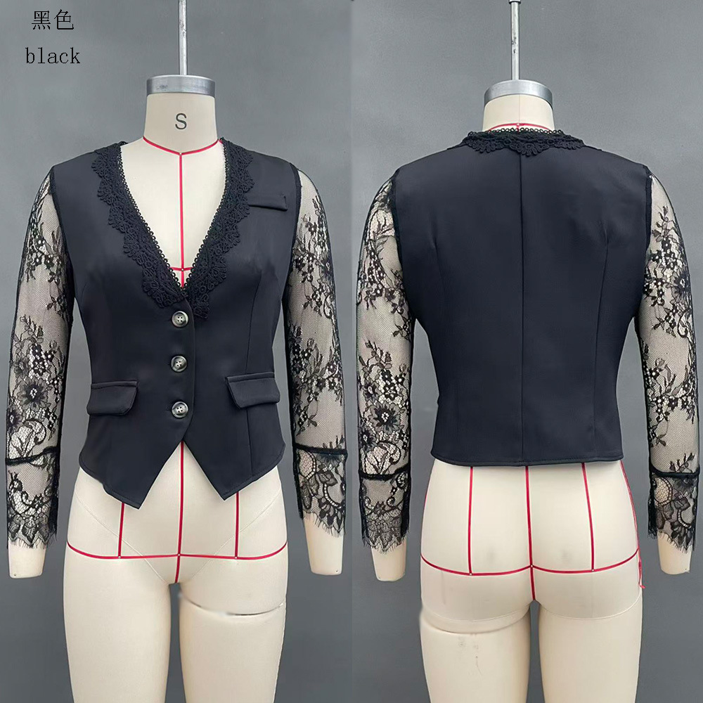 Elegant Designer-style Blazer Fashionable Sexy Womens Top - Image 3