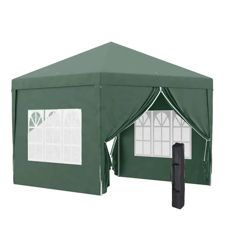 Outdoor 4-Point Folding Tent For Sun And Rain Protection