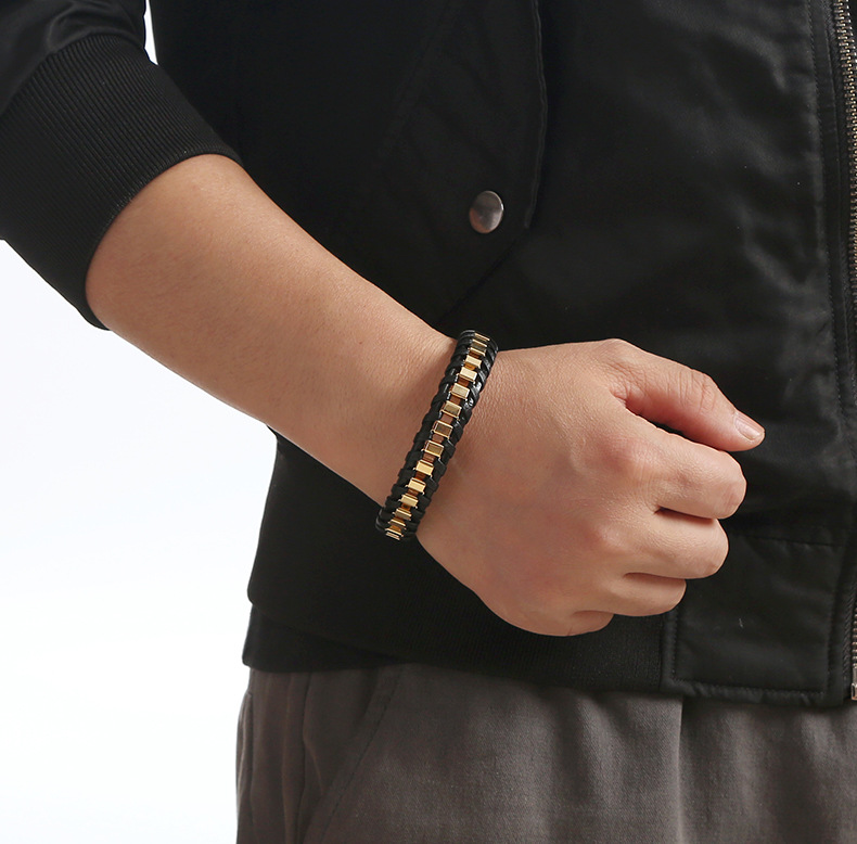 European And American Men's Stainless Steel Bracelet