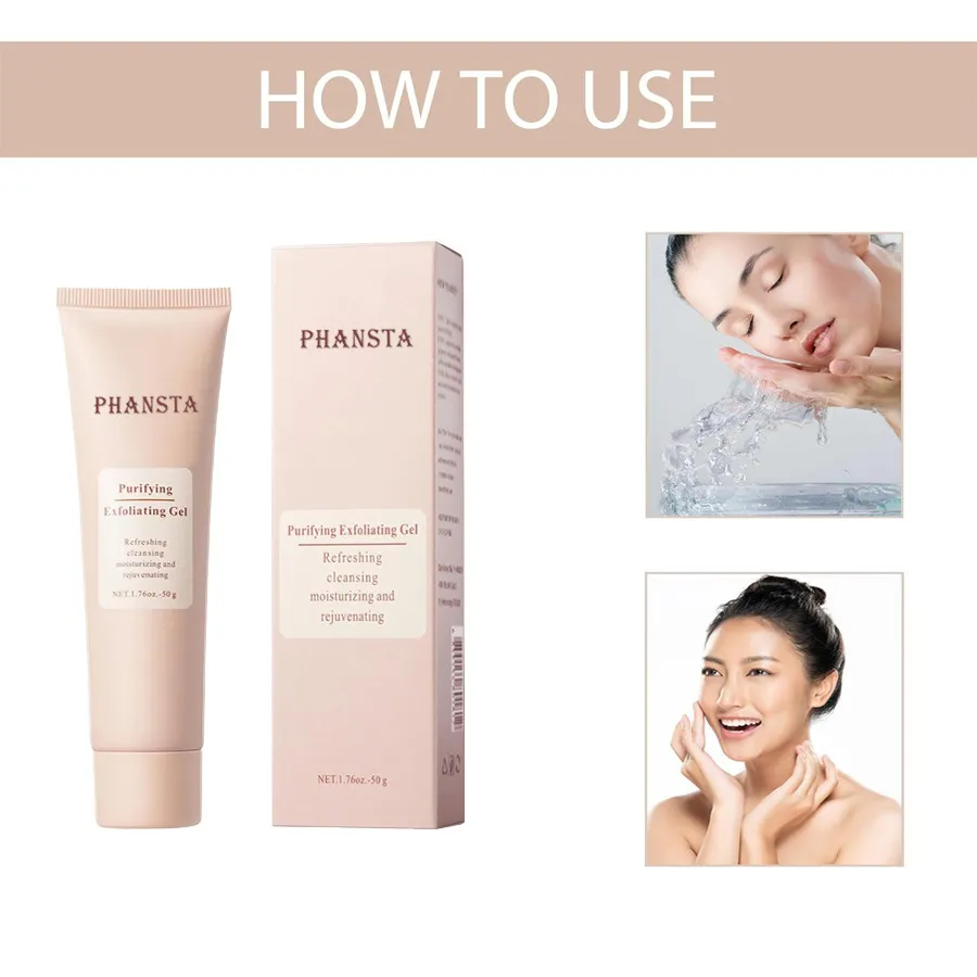 Exfoliating Exfoliating Exfoliating Facial Cleansing Pore Gel - 50G