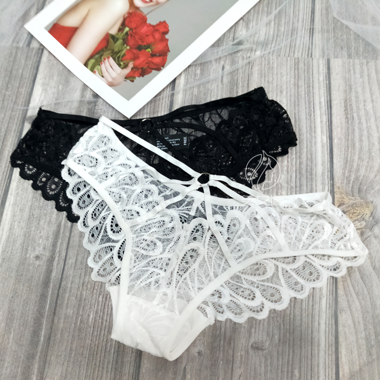 Title 12, Lace briefs breathable ultra-thin transparent l...