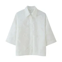 European And American Large Profile Tassel Shirt Top Tassel A- Line Skirt - Top-S - View 1