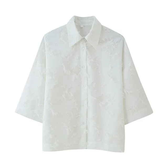 European And American Large Profile Tassel Shirt Top Tassel A Line Skirt Top S - Shop at LoveMi