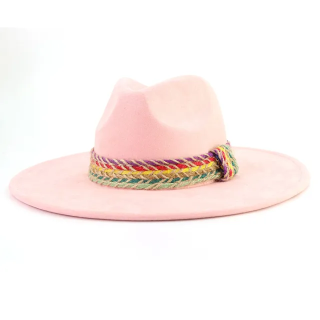 New Wide Brim Top Hat For Women Pink - Shop at LoveMi