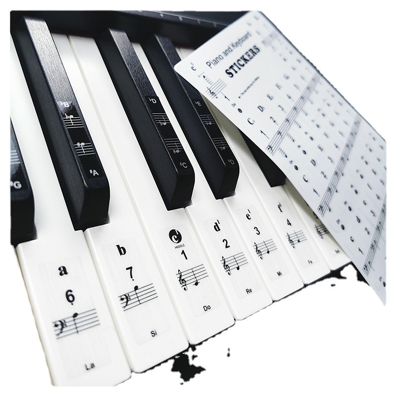Self-Study Stickers For Piano Staff Notation Numbered Musical Notation Scales And Notes 2