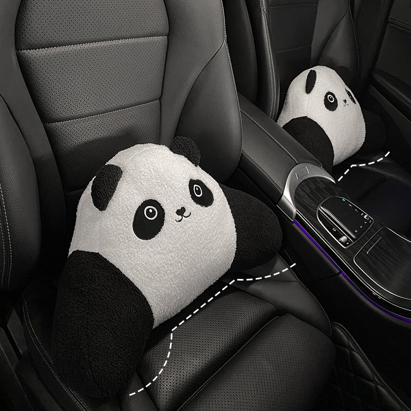 Automotive Headrest Lumbar Support Pillow Flannelette Neck Pillow