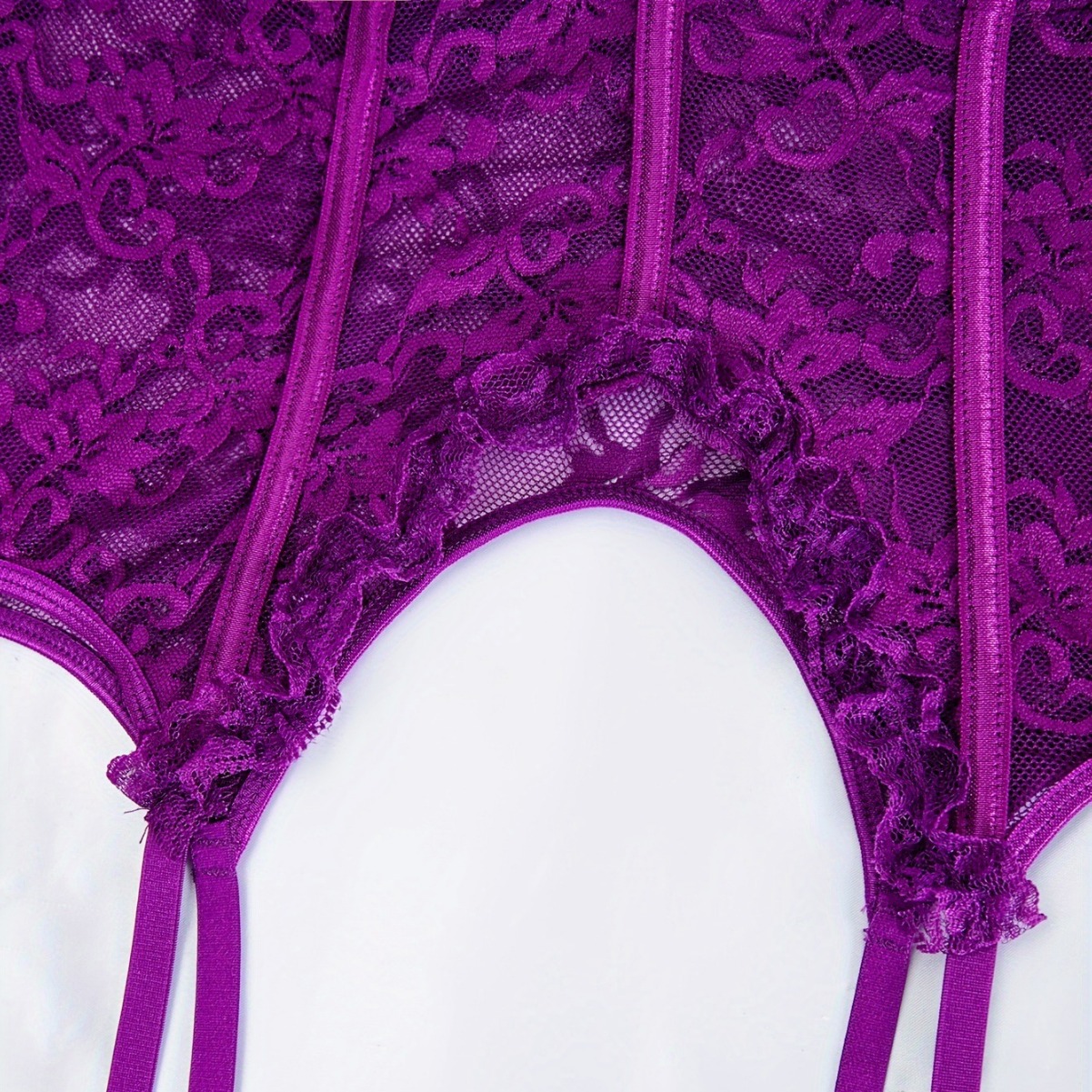 Purple Porous Sexy Thin Underwear Lace Sexy See-through