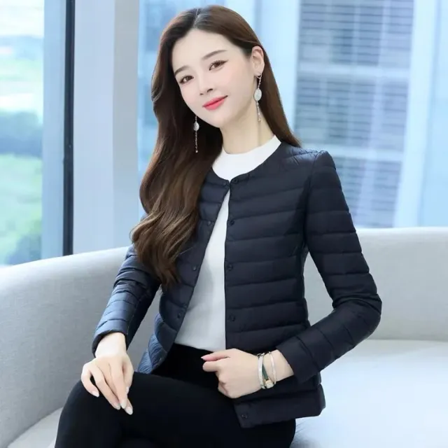 Women's Lightweight Warm Collarless, Short Quilted Vest Black - Shop at LoveMi