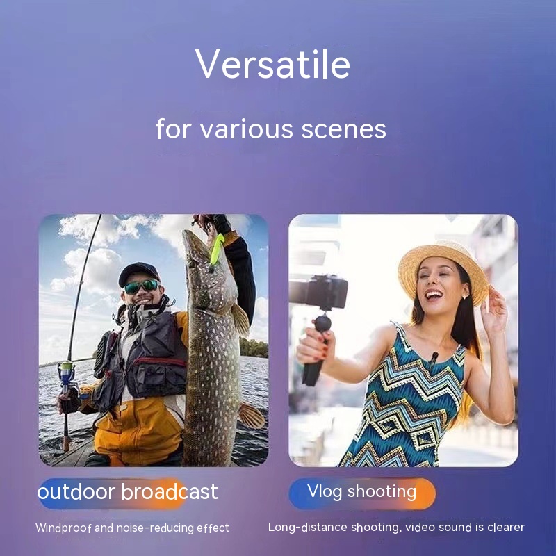 Microphone K8K9 Neckline Clip Live Radio Intelligent Noise Reduction - Image 8