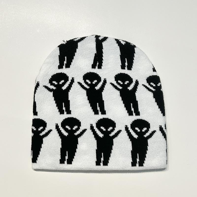 Autumn And Winter Halloween Creative Cartoon Alien Knitted Hat