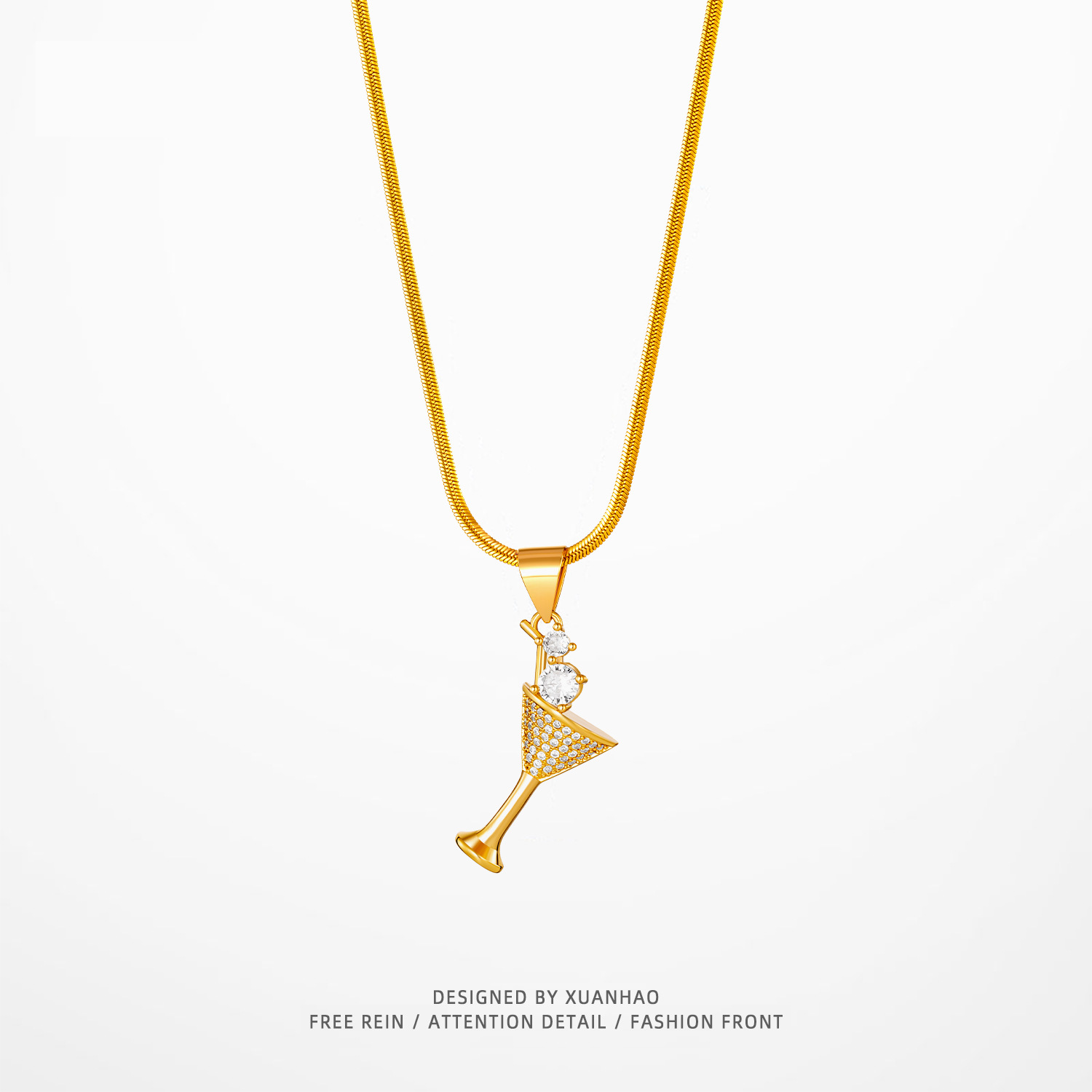 New Necklace Hip Hop Goblet Pendant