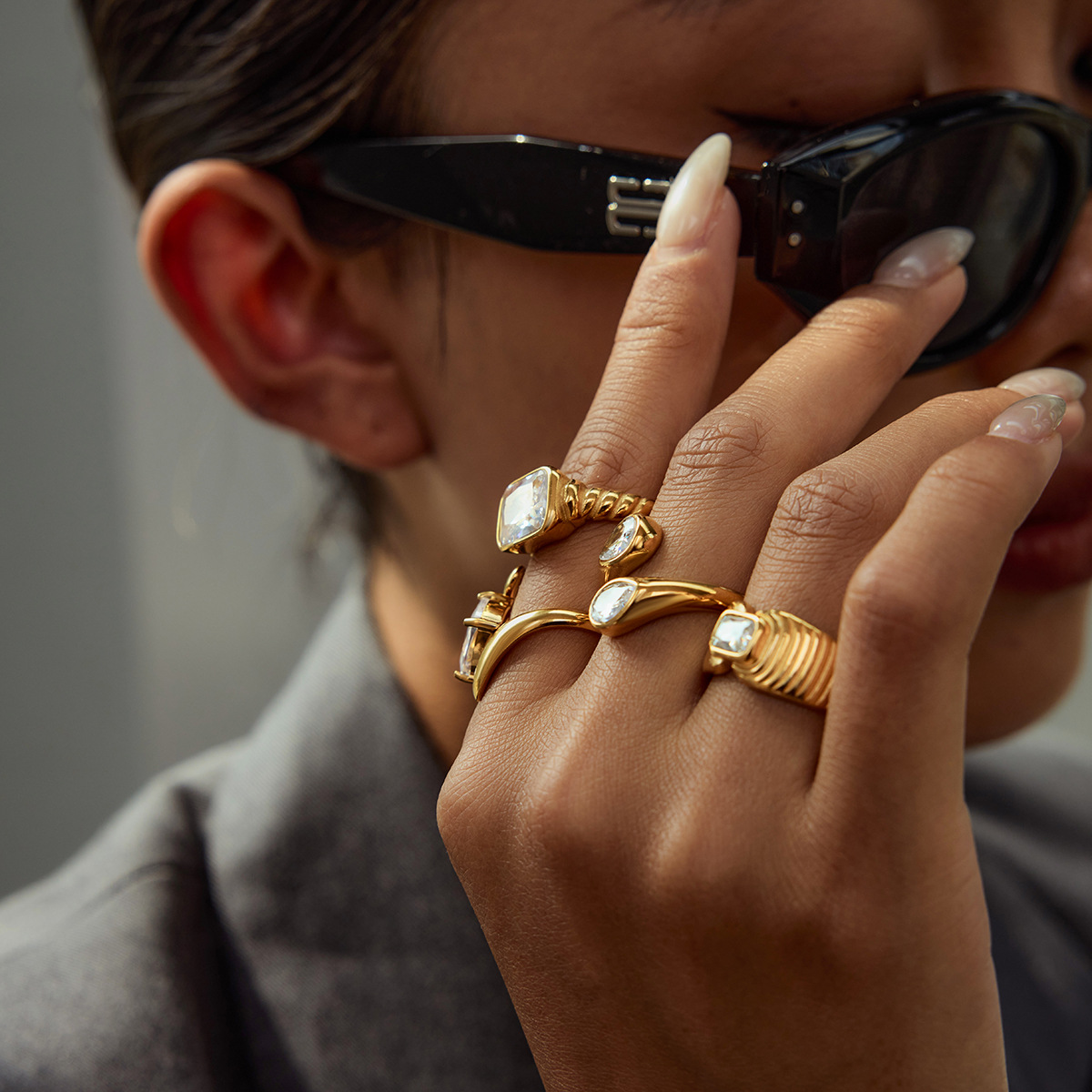 Light-luxury Titanium Steel Ring That Wont Fade