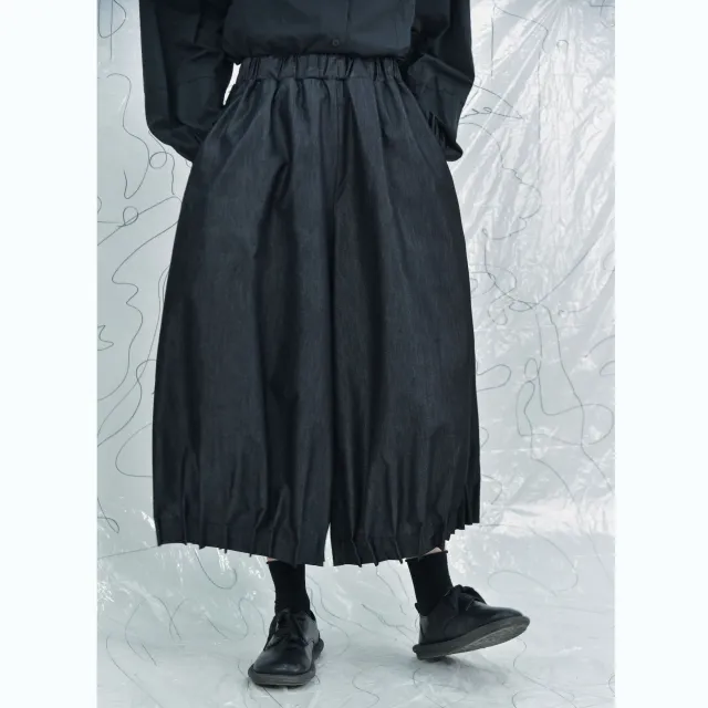 Thin Trousers Pleated All matching Artistic Janpanese Denim Gray - Shop at LoveMi
